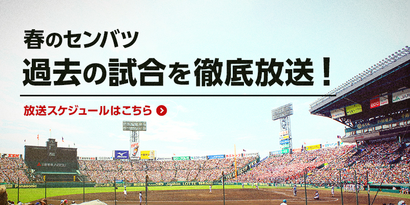 高校野球 名勝負 - テレビ放送スケジュール